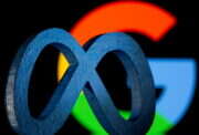 Google and Facebook logos