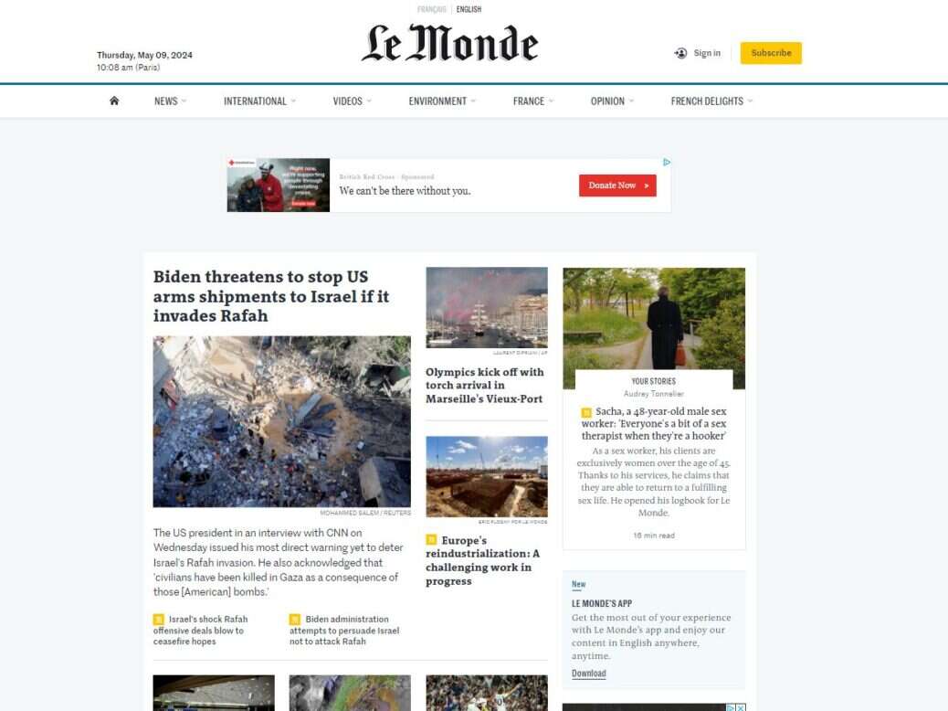 Le Monde's English language edition