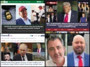 Irish Star, Mirror US and Express US homepages on 16 July 2025, alongside headshots of Reach US managing director Michael Cascio and editor-in-chief Alex Wellman